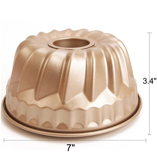 Proshopping Carbon Steel Mini Bundt Cake Pans, 4 Inch Metal