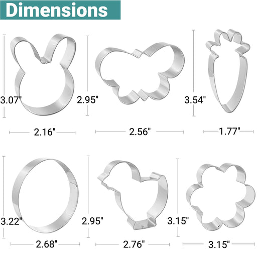 Valentine's Day Heart Cookie Cutter Set - 5 Piece Valentine Cookie Cutters  - Heart, Lips, Heart with Arrow, Double Heart