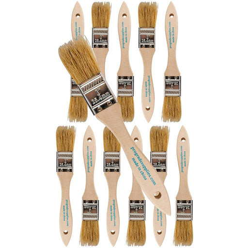 US Art Supply 24 Pack of 1-1/2 inch Paint and Chip Paint Brushes for Paint,  Stains, Varnishes, Glues, and Gesso