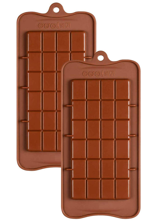 Food Grade Break-Apart Chocolate Molds Set of 4 Packs Non-Stick Silicone  Protein and Energy Bar Molds