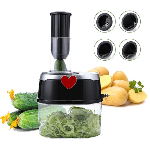 XWOZYDR Handheld Spiralizer Vegetable Fruit Slicer 4 In 1 Adjustable S —  CHIMIYA