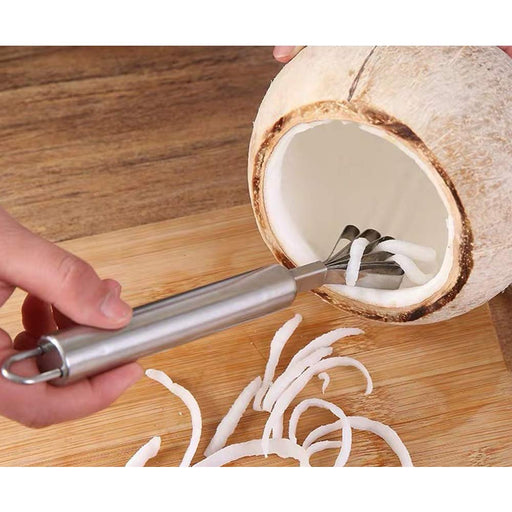 Plai Na Thai Coconut Hand Grater Scraper Shredder Machine Meat Removal Tool  Stainless Steel with Screw