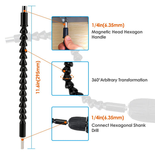 CIGOTU Right Angle Drill, 105 Degree Multifunction Right Steel Angle Driver  Angle Extension Power Screwdriver Drill with 1/4 Drive 6mm Hex Quick  Change Magnetic Drill Bit Angled Bit Power Drill Tool 