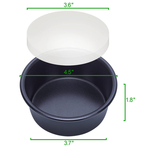 AWTBDP 4 Inch Round Cake Pan Set of 8, Nonstick Aluminum Baking Pans w —  CHIMIYA