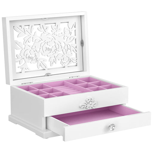 SONGMICS Jewelry Box with Window, 5Layer Jewelry Organizer with 3 Side —  CHIMIYA