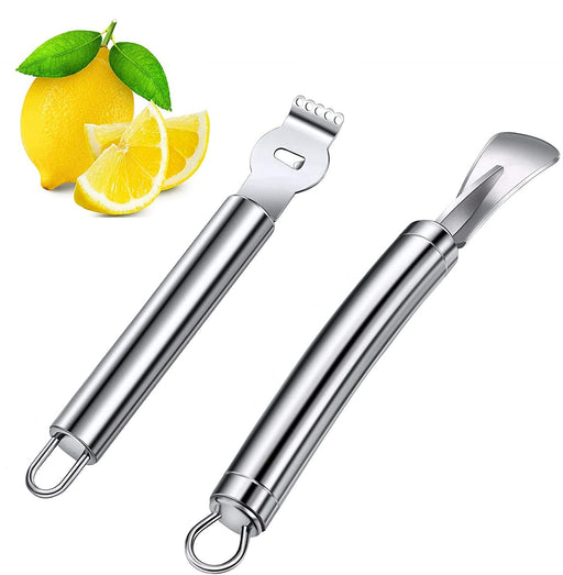 Livtor Stainless Steel Lemon Grater Zester, Orange Citrus Peeler with —  CHIMIYA