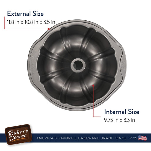 CAROTE Nonstick Fluted Cake Pans, Heavy Duty Die Cast Aluminum Cake Ba —  CHIMIYA