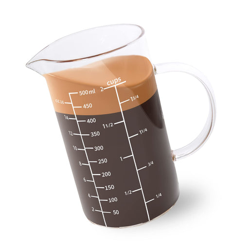 Glass Measuring Cup with Handle, 300 ML (0.3 Liter, 1 1/4 Cup) Measuring Cup  wit