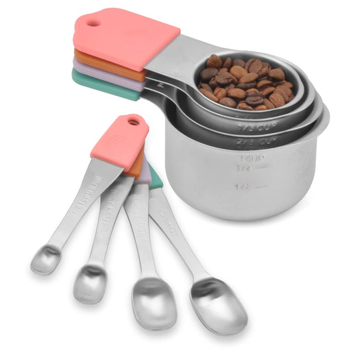 EDELIN Magnetic Measuring Cups and Spoons Set, Stainless Steel 7 cup a —  CHIMIYA