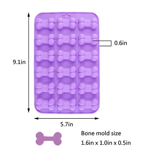 2 Pack Silicone Molds Puppy Dog Paw and Dog Bone Silicone Dog