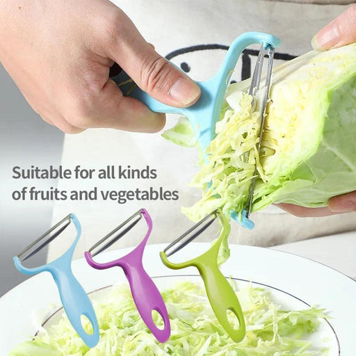 PLASTIC GRATER KOREAN CARROT SALAD SHREDDER & VEGETABLE AND FRUIT PEELER  JULIENNE ALL IN 1 KITCHEN TOOL