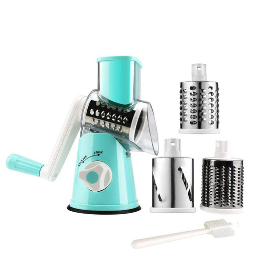  Ourokhome Manual Rotary Cheese Grater, Kitchen Speed Round  Tumbling Box Shredder Drum Vegetable Slicer Nuts Grinder for Veggie,  Potato, Cucumber, Carrot, Chocolate for Pizza, Hashbrowns, Salad (Red):  Home & Kitchen