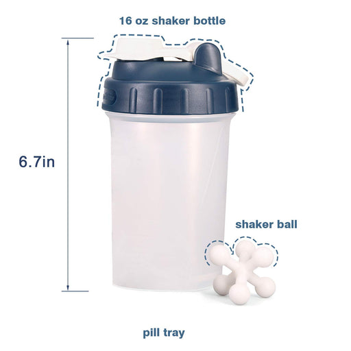 GOMOYO [2 Pack] 20-Shaker Bottle with Attachable Storage Compartments —  CHIMIYA