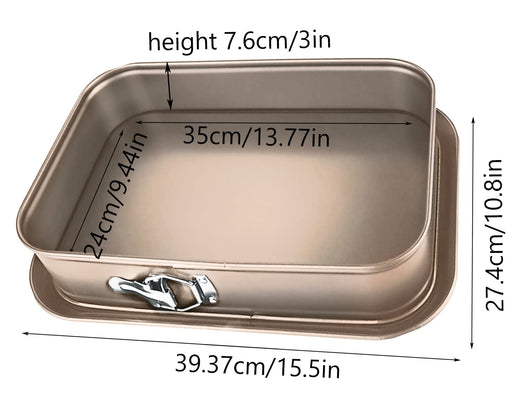 Non-stick Springform Pan Cheesecake Pan,Tiramisu Pan,Rectangle