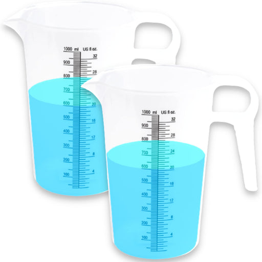 ACCUPOUR 16oz (2 cup) & 32oz (1 quart) Measuring Pitcher, Plastic, Mul —  CHIMIYA