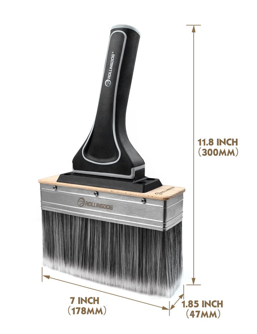 Hatillu Deck Stain Brush - 7 Inch Brushes Staining Applicator Set for  Applying Paint & Water/Oil
