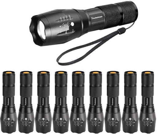 Atomic Beam Flashlight Shock & Water Resistant Adjustable Bright Beam Modes  NEW