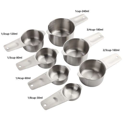 Magnetic Measuring Cups Set Stainless Steel Heavy Duty Metal Measuring —  CHIMIYA