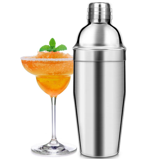 Etens Glass Cocktail Shaker w/ Measurements, Clear Martini Shaker 14oz w/  Recipes on Side – Etens Barware