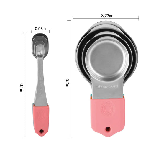 EDELIN Magnetic Measuring Cups and Spoons Set, Stainless Steel 7 cup a —  CHIMIYA