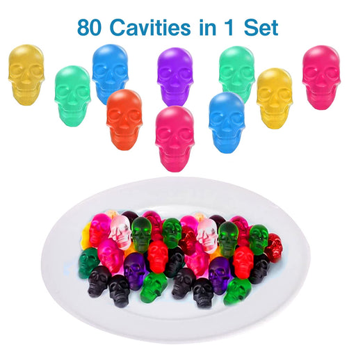  BUSOHA Gummy Skull Candy Molds Silicone, 4 Pack 40 Cavity  Non-Stick Skull Silicone Molds with 2 Droppers for Chocolate, Candy, Jelly,  Ice Cube, Dog Treats : Home & Kitchen