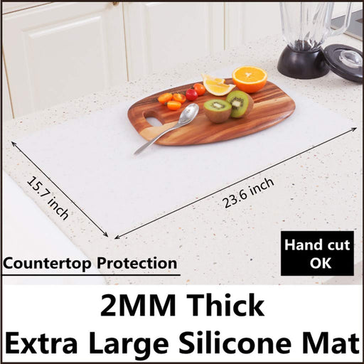 QPIX Digital Extra Large Silicone Mats, Food-grade Kids Silicone Placemats Silicone Mats for Kitchen Counter Heat Resistant Mat Dab Mat, Non