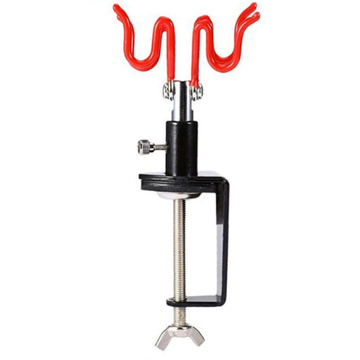 Clamp-On Airbrush Holder Stand Holds 2 Airbrushes, Table or Bench