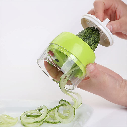 Kuchecraft Vegetable Spiralizer For Veggies (4-in-1 Rotating Blades)  Zucchini Noodle Maker With Strong Suction Cup, Multipurpose Vegetable  Slicer