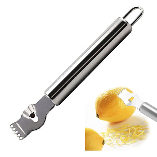 KITCHENDAO Citrus Lemon Peeler Zester Tool with Specially Designed Channel Knife to Save Effort, Ultra Sharp Lemon Rind Twist Peeler Tool Bar