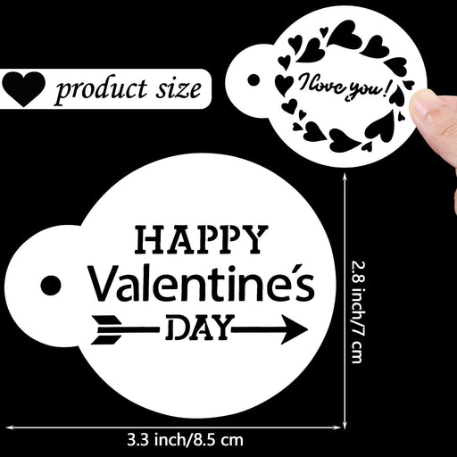Qpout 30pcs Coffee Stencils Valentines Stencils Baking Templates Valen —  CHIMIYA