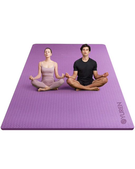 Large Yoga Mat TPE Exercise Mats 78x51 15mm Extra Thick for Home Gym  Floor Workout Mat Non Slip - Green