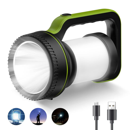 Durapower Rechargeable Spotlight, 60000 Lumen Super Bright LED