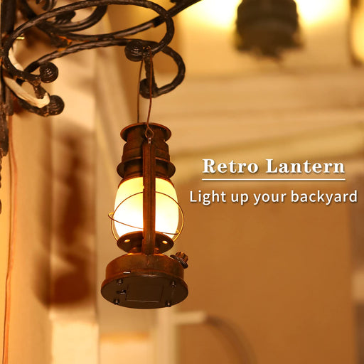 Vintage Led Hurricane Lantern Vintage Hanging Lantern With - Temu