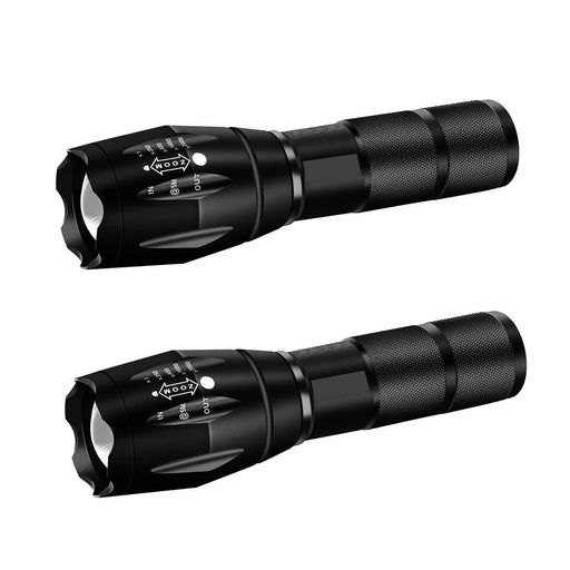 PeakPlus LED Tactical Flashlights High Lumens, Zoomable, 5 Modes Brigh —  CHIMIYA