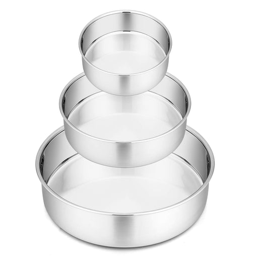 P&P CHEF 6'' x 2.95'' Deep Cake Pan, Stainless Steel Round Baking Pans —  CHIMIYA