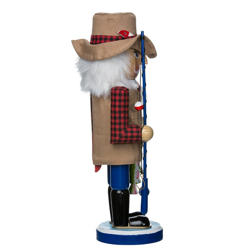  Santa's Workshop 70201 Bass Fisherman Nutcracker, 14.5