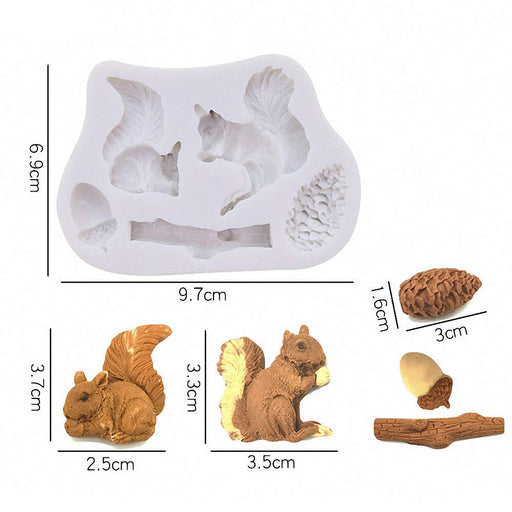 MoldFun 2Pcs/Set 3D Dragon Fondant Mold Chinese Zodiac Dragon Silicone Gum Paste Sugar Craft Mold for Cake Cupcake Topper Decorating Tools Polymer Clay