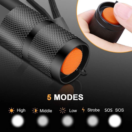 Atomic Beam LED Flashlight by BulbHead, 5 Beam Modes, Tactical Light Bright  Flashlight (1 Pack) 