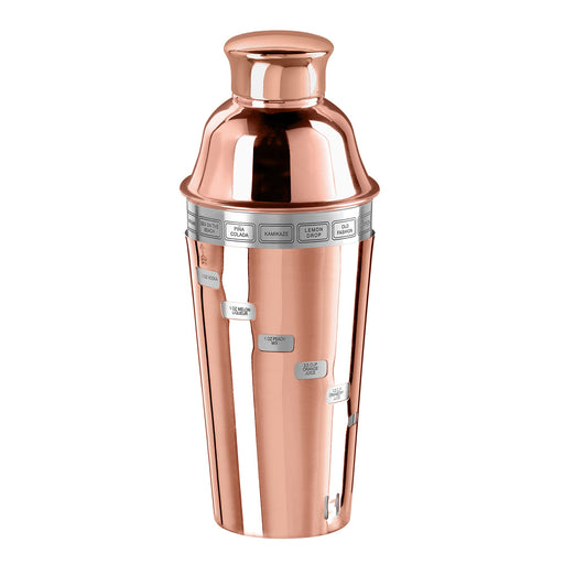 Oggi™ Groove Double Walled Cocktail Shaker with Lid - Mills & Co