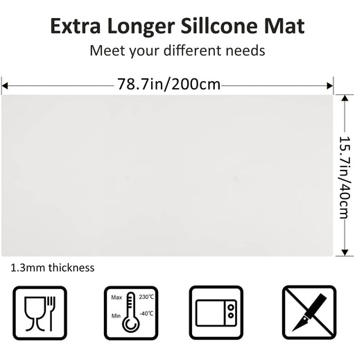 AECHY Extra Large Silicone Mat 36ax24ax008a, Multipurpose Silicone Mat Thick Heat Resistant Mat Shipped Rolled Up Kitchen Counter Mat Waterproof