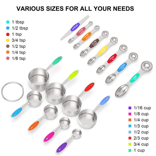  TILUCK measuring cups and magnetic measuring spoons