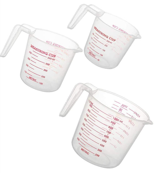 Amazing Abby - Melissa - Unbreakable Plastic Measuring Cups (4-Piece Set),  Food-Grade Measuring Jugs, 1/2/4/8-Cup Capacity, Stackable and