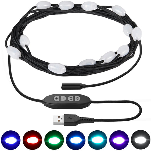 Camping String Lights: Rechargeable, Adjustable Brightness, 5 Modes - 32.8