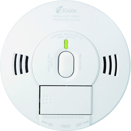 Kidde Hardwired Smoke & Carbon Monoxide Detector, AA Battery Backup,  Interconnectable, LED Warning Light Indicators 