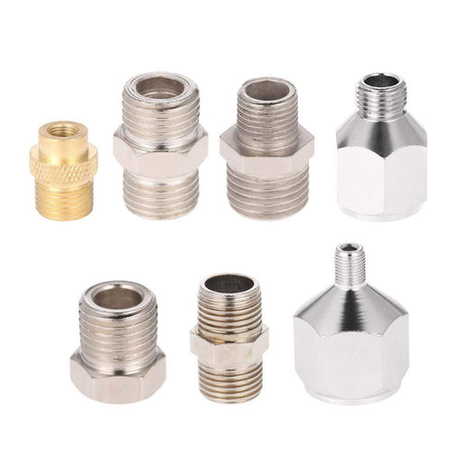 Airbrush Quick Release Coupling Disconnect Adapter Kit, 5pcs 1/8 Inch  Female Connector and Male Adapter Airbrush Accessory Valve Control  Adjustment