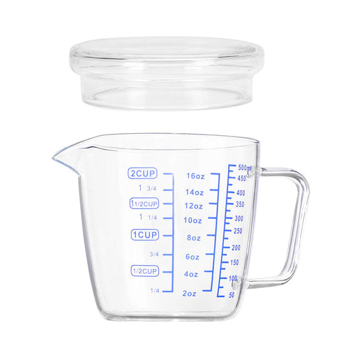 3 Glass Measuring Cups Set 1000,500,250 ml (4-Cups, 2-Cups and 1 Cup) Safe  for Microwave, Freezer, BPA Free Premium Heat Resistant Borosilicate Glass