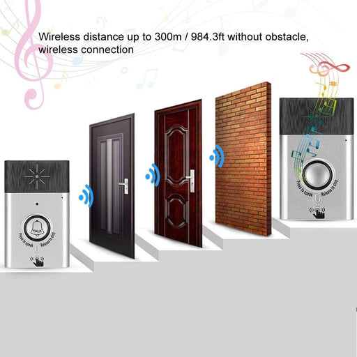 Sonew 2 Way Intercom Doorphone,Wired Telephone Style Villa Home Office Non  Visual Interphone White