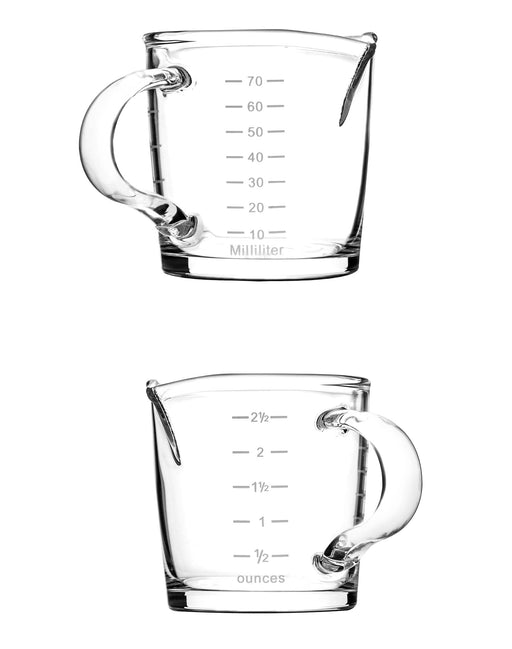 MHW-3BOMBER Espresso Shot Glass 2oz Double Spouts Espresso Measuring C —  CHIMIYA