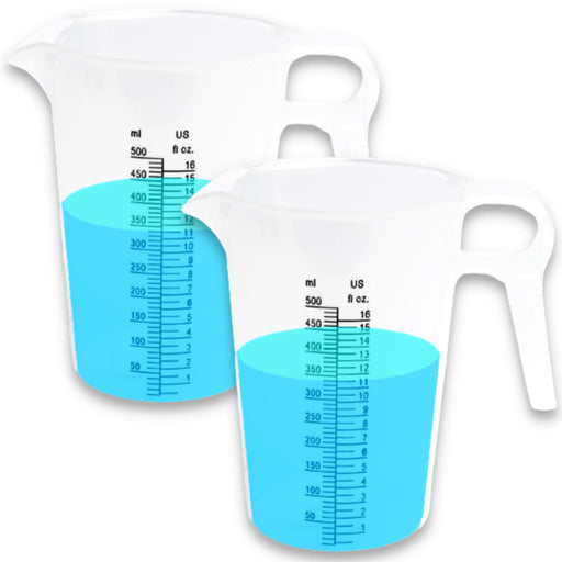 2-PACK ACCUPOUR 8oz (250 mL) Chemical Measuring Cup, Measuring Cup Oz, —  CHIMIYA