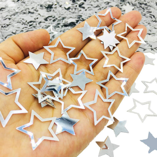 60g star Confetti Glitter Star Table Confetti Metallic Foil Stars for Party  Wedding Festival Decorations (Gold Silver 60g, 10mm and 6mm)